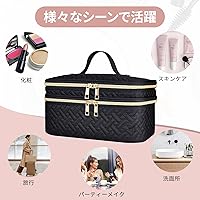 Amazon.co.jp: Poforaind 化粧ポーチ メイクポーチ 大容量 大きめ 二層